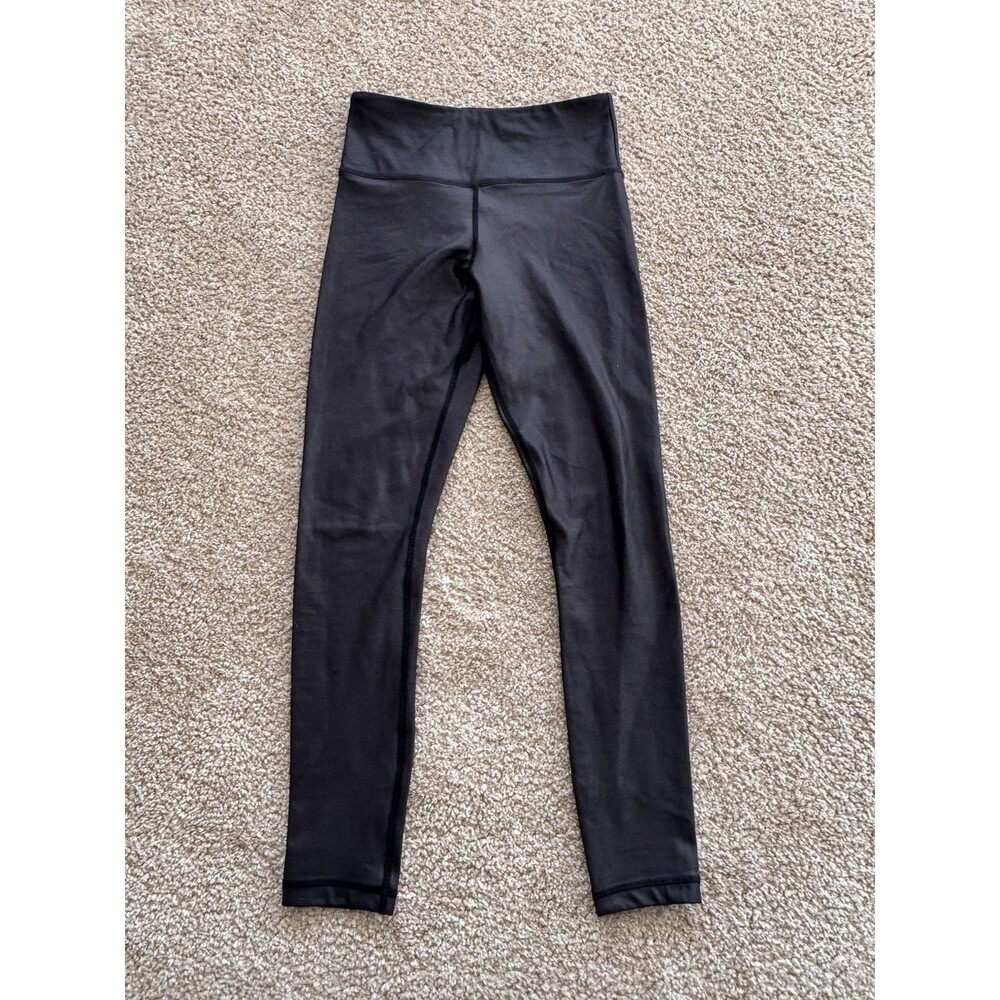 Zyia Active Women’s Black High-Rise Full Length Leggings Size 2 Spandex Stretch